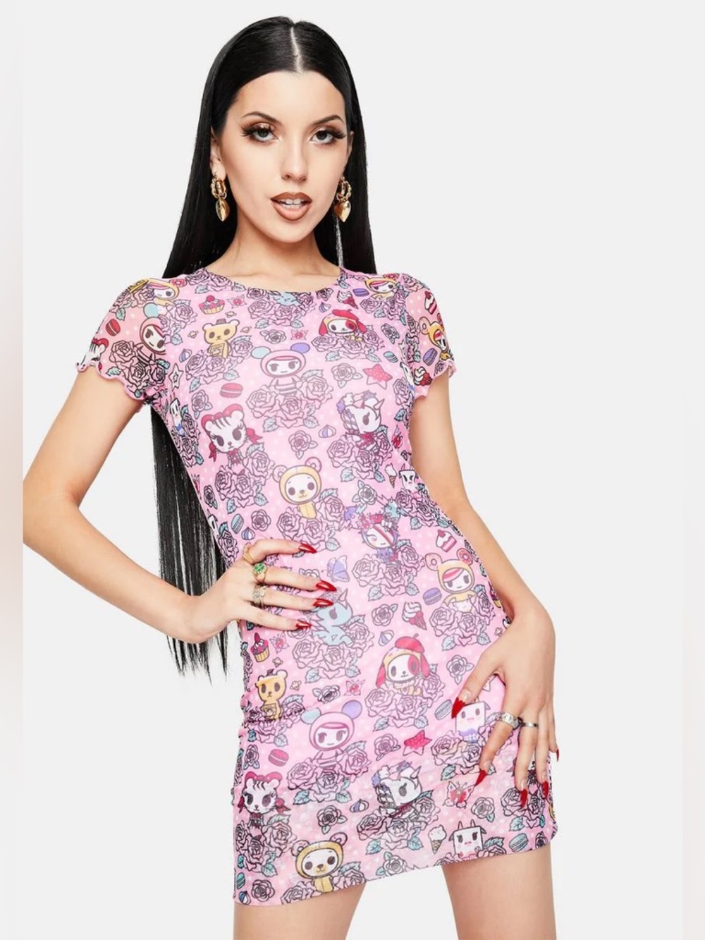 Toki Doki Garden Party Body Con Dress NWT Never Worn